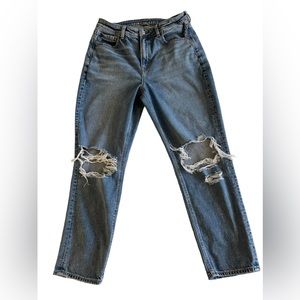 AE Strigid Ripped Mom Jean Size 10